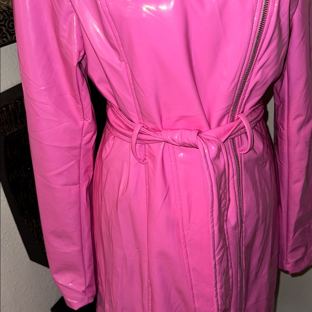 Pink Trench Coat - Picture 3 of 4